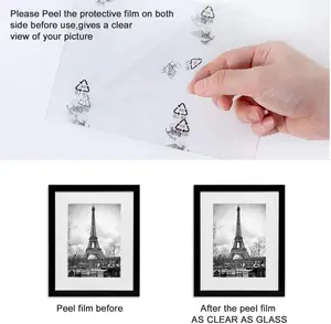 Jinn nhà tùy chỉnh 11x14 hình ảnh khung hình hiển thị hình ảnh 8x10 với Mat hoặc 11x14 mà không cần Mat tường khung ảnh trang trí nhà - Product Image 5