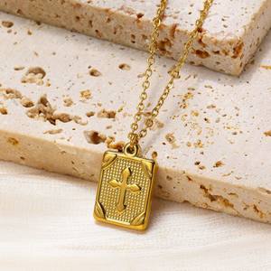 Wholesale Vintage Stainless Steel <b>Pendant</b> <b>Necklace</b> with Link Chain <b>for</b> Women and <b>Men</b> Jewelry - Product Image 4