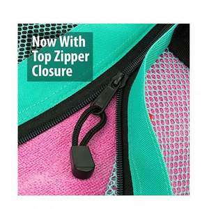 Sac de plage isotherme personnalisé 2 en 1 avec grand logo, en maille de polyester tendance avec EVA imperméable, pliable, Bolso De Playa - Product Image 4