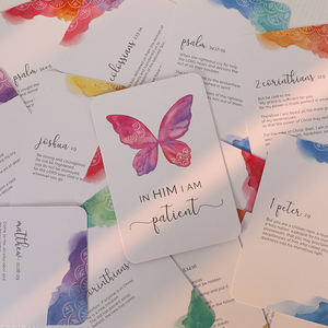 Cartes d'Encouragement Chrétien sur le Thème des Papillons, Dévotion, Prière, Écritures, Affirmations à partir <span class=keywords><strong>de</strong></span> Versets Bibliques - Product Image 4