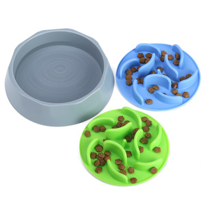 Bol à alimentation lente pour chien, tapis amovible et lavable en silicone pour animaux de compagnie, pour nourriture et eau, forme arrondie, bols et mangeoires pour animaux - Product Image 2
