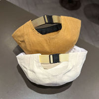 Casquette de baseball à visière courte style workwear avec logo personnalisé, couronne souple de haute qualité, 5 panneaux en sergé de coton, unisexe, pour le camping, printemps-automne