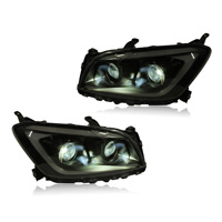 Feux avant à LED DK Morion Black Housing pour Toyota RAV4 2009-2012, clignotants séquentiels DRL, ensemble de phares avant