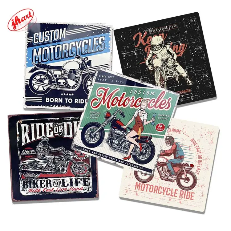 Cheap Vintage tin sign Metal sign garage bar Motorcycle Car repair shop Man Cave wall decor Retro Metal Poster wholesale custom