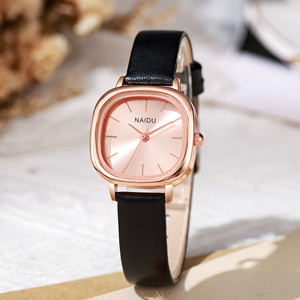 Nuevo Estilo, Reloj de Cuarzo para Mujer, Elegante, Cuadrado, Versátil, para la Vida Diaria, con Múltiples Zonas Horarias, Sensación de Alta Gama - Product Image 4