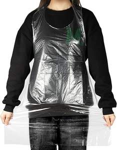 Delantales Desechables Reciclables Huamaohengchun 50 PBAT para Adultos, Impermeables, para Niños, para Pintar, Comer, Teñir el Cabello, Hornear y Cocinar - Product Image 1