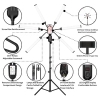 FL-S6, baru enam Lengan Kit menyesuaikan Panel pencahayaan TV Studio datar Led Video fotografi lampu untuk fotografi Led cincin lampu