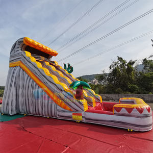 Tobogán Acuático Inflable Comercial al por Mayor, Castillo Hinchable con Tobogán de Agua de Dinosaurios para Fiestas Infantiles en el Patio Trasero - Product Image 3