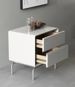 Solid wood bedside table bedroom storage shelf small storage cabinet modern simple bedside cabinet