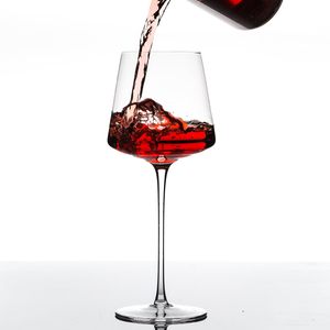 Бокалы для красного вина 18 унций с высоким длинным стеблем, выдувные вручную хрустальные бокалы для вина подарки на Рождество - Product Image 3