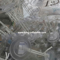 Tente à bulles gonflable Restaurant Transparent PVC Étanche à l'air Salle à manger Dôme transparent Tentes Maison pour rendez-vous galants