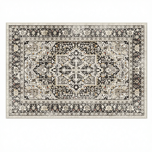 Alfombra <span class=keywords><strong>Persa</strong></span> Vintage de Chenilla de Pelo Corto, Lavable a Máquina, Antideslizante - Product Image 1