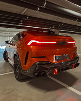 Pour BMW X6 G06 2024+ Mise à niveau Style LD Fibre de carbone Lèvre avant Jupes latérales Diffuseur arrière Spoiler Capot Kit carrosserie