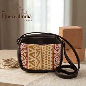 Bolso de Hombro Marrón con Cierre de Cremallera, Ecológico, Minimalista, Pequeño, para Uso Diario y Viajes - Product Image 5