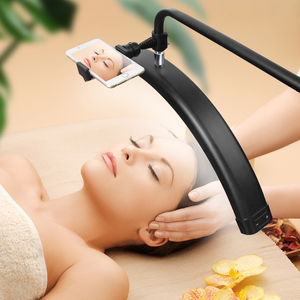 FOSOTO 28inch Beauty LED Photography Ring Light With Floor Tripod Half <strong>Moon</strong> <strong>Lamp</strong> for Lashes Extension Lash <strong>Lamp</strong> for Spa Tattoo - Product Image 1