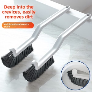 Crevice Brush Bathroom Toilet Scrubber Floor <b>Gap</b> Cleaner Hard Bristle Plastic Handle Lightweight 64g - Product Image 2