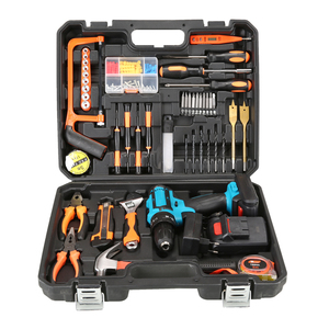 Ensemble d'outils de perçage à percussion sans fil 21V, perceuse-visseuse rechargeable au lithium, ensemble de tournevis, perceuse électrique sans fil - Product Image 1