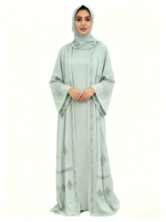 Robe pour enfants, cardigan islamique modeste, abaya arabe, robe maxi douce, robe d'été décontractée en polyester, robe de luxe pour l'Aïd