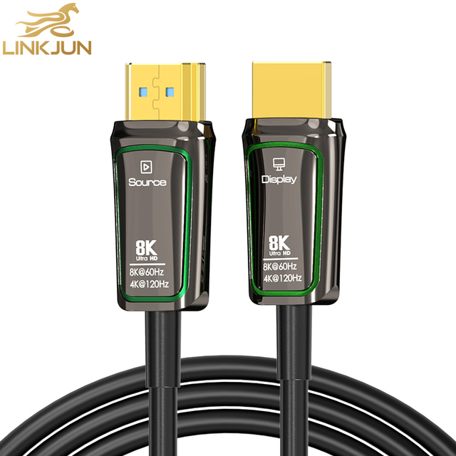 Premium 8K 2.1 HDMI Fiber Cable 48Gbps Bandwidth 30M/60M Lossless Signal Gold-Plated A179 HDMI Cable for Projector Meeting Room
