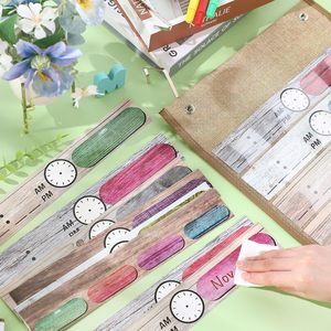Daily Schedule Pocket Chart 12x2 Inches Reusable Cards Farmhouse Design Classroom Time Management Back To School <b>Decor</b> - Product Image 5