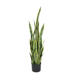 Plantes artificielles arbre succulent fleur de cerisier orchidée blanche extérieur palmier fleur colonne Pot de fleur fausse fleur ensemble combinaison