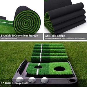 Tapete de Práctica de <span class=keywords><strong>Golf</strong></span> Portátil para Interiores y Exteriores, Resistente, con Retorno Automático de Pelotas, Gran Venta - Product Image 4