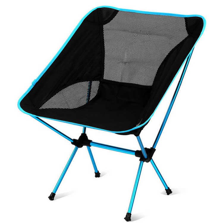 Dropshipping best Seller New Outdoor Folding Aluminum Moon Beach Camping Chair