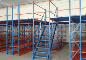 רשת כבדה רב שכונתית נתמכת ברצן עם רצפת מזנין תעשייתי פלדה מחסן תעשייתי רצפה - Product Image 2