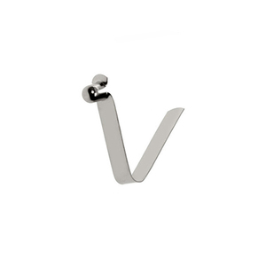 Clip a molla con pulsante a scatto in metallo piatto in acciaio inossidabile - Product Image 3
