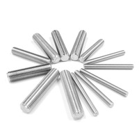 M4 M5 M6 M8 M10 304 Stainless Steel Threaded Rod Full Thread All-Thread Stud Bolt Metric Headless Screw Bar