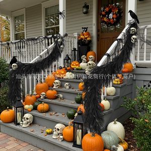 Guirlande de pin noir Xuanhaoyuan pour Halloween, 60 cm, pour la décoration de la maison et les fêtes - Product Image 4