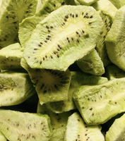 Lekkere knapperige gevriesdroogde kiwischijfjes, natuurlijk ongezoet, FD kiwi fruitsnack
