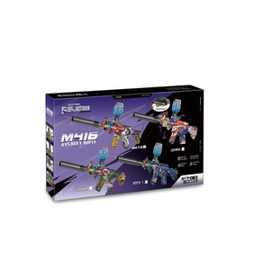 Pistolet à gel électrique M416 avec lumières et infrarouge pour enfants de 8 à 13 ans, jouet électronique en plastique unisexe - Product Image 1