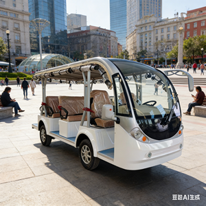 Autobús Eléctrico Turístico de 8-17 Asientos, Cerrado, de Alta Calidad - Product Image 5