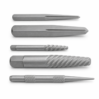 Jeu de tarauds et filières, extracteur de vis, extracteur de boulons cassés, outil de retrait facile en acier à roulements GCr15, à spirale carrée, revêtement titane, pour rotation à droite