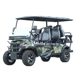Voiturette de golf tactique édition camouflage 6 places pour le transport VIP et les sites touristiques - Product Image 1
