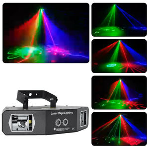 Patrón de escaneo RGB de alta visibilidad Luz láser LED Disco DJ Club nocturno en forma de abanico Entretenimiento de escenario - Product Image 5