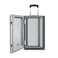 Armoire de signalisation Guub P20 moderne, modulaire, verrouillable, ignifuge, pliable, mobile, réglable, en acier, anti-ondes, 20 tiroirs, pour écoles et examens