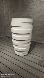 Grandi vasi di <span class=keywords><strong>fiori</strong></span> in fibra di argilla fioriere durevole vaso <span class=keywords><strong>da</strong></span> <span class=keywords><strong>giardino</strong></span> Set centro commerciale per la casa <span class=keywords><strong>fiori</strong></span> decorativi per interni - Product Image 5