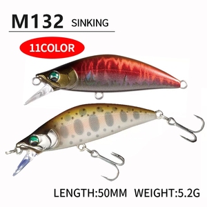 TOPRIGHT M132 50mm 5,2g 2022 Neues Produkt Jerkbait Sinkender <span class=keywords><strong>Minnow</strong></span> Pesca Sinkender Harter Köder <span class=keywords><strong>Minnow</strong></span>-Köder Fischköder - Product Image 3