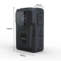 Caméra corporelle avec microphone sans fil 2K HD, autonomie de 20 heures, photographie grand angle, caméra de vlogging