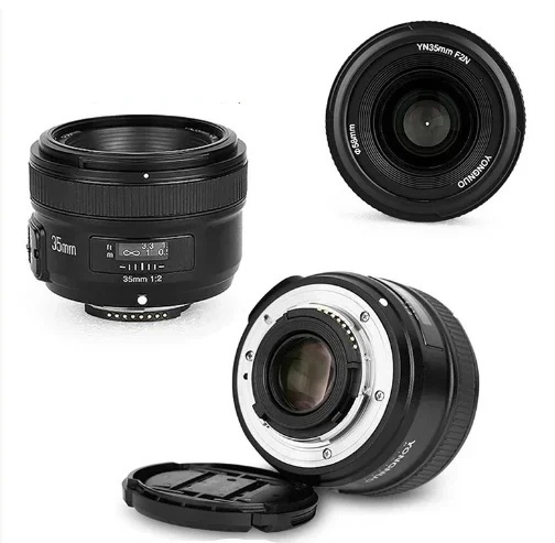 YONGNUO YN35mm F2 Auto Wide-Angle Large Aperture Focus Lens Compatible for Nikon D800 D750 Mirrorless Cameras Prime Lens