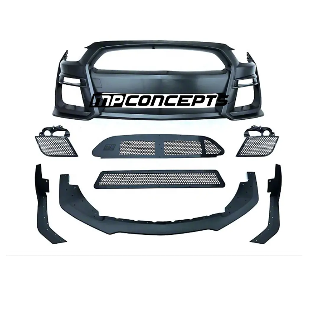 Kit para bumper frontal completo, kit de conceptos pp gt500 com estilo novo e adequado para 2015-2017gt ecoboost v6 mustang