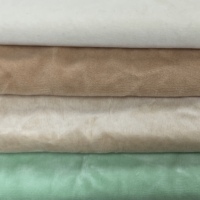Tissu en velours tricoté en coton/polyester biologique certifié Oeko-Tex 100 GOTS, doux, pour couvertures de bébé, literie, vêtements, jouets pour garçons et filles