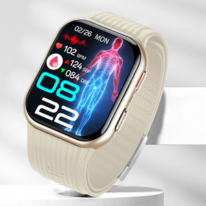 Nouvelle <span class=keywords><strong>montre</strong></span> connectée de santé TK67 2026 avec pompe à air carrée, mesure de la pression artérielle, appels, écran AMOLED 1,952 pouces, batterie 530 mAh, étanche IP66 - Product Image 1