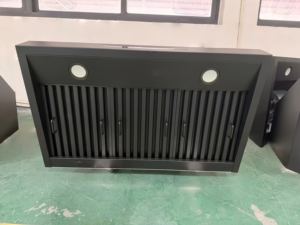 เครื่องดูดควันติดผนังสแตนเลสสีดำขนาด 36 นิ้ว 900CFM พร้อมรีโมทคอนโทรล 4 ระดับความเร็ว ไฟ LED ตัวกรองแบบ Baffle สำหรับใช้ในโรงแรม - Product Image 2