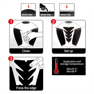 Pièces de moto, protection de réservoir de carburant en caoutchouc souple noir de haute qualité, antidérapante, résistante à l'eau, autocollant latéral pour Tenere XTZ - Product Image 4
