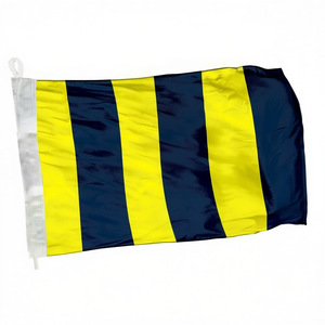 Bandera de Señalización Náutica G 150x180cm Rayas Amarillas y Azul Marino - Product Image 2