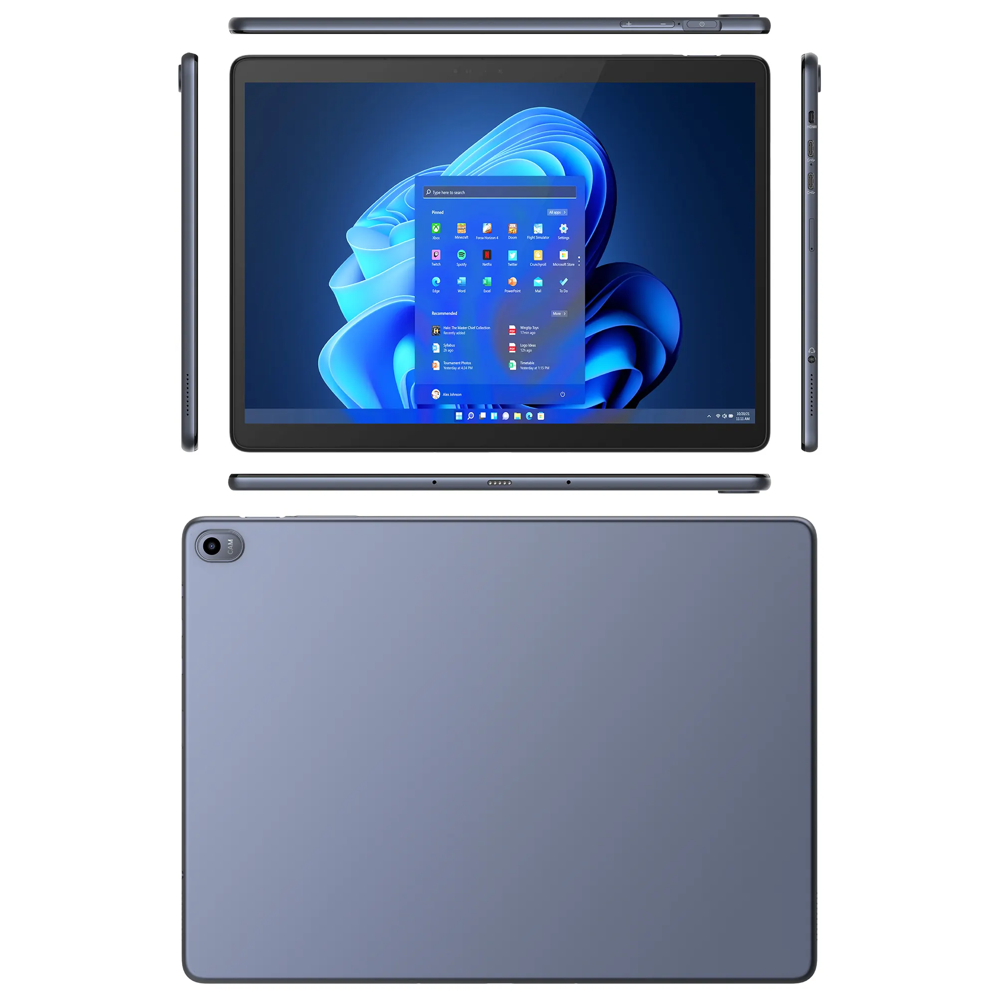 2024 nouveau Intel window 10 2-en-1 tablette pc 12.6 pouces i3-1115G4 /i5-1135G7/ i7-1165G7 ordinateur portable avec clavier pour les entreprises