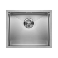 Évier de cuisine encastré Nano Black Undermount Slip Top en acier inoxydable 304 de petite taille
